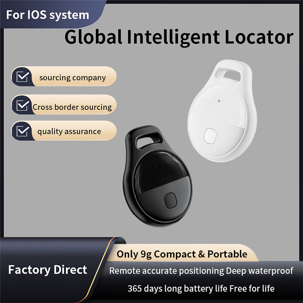 JHX05 IP65 Waterproof Multi User Item Keychain Tracker 7-Day Movement History Finder for iOS Only