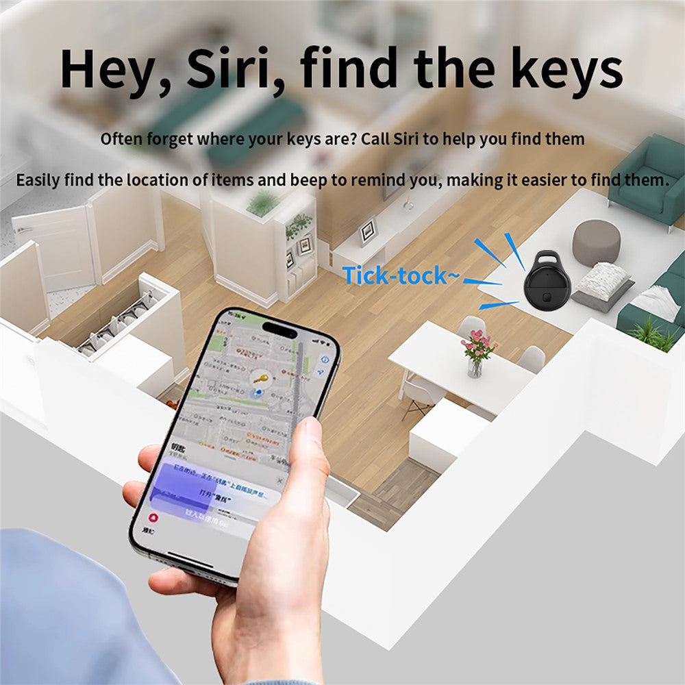 JHX05 IP65 Waterproof Multi User Item Keychain Tracker 7-Day Movement History Finder for iOS Only