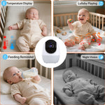 ABM206 4,3 tums babyvakt spädbarn 2,4G WiFi app videoövervakning nattseende tvåvägs ljudkamera