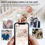 ABM206 4,3 tums babyvakt spädbarn 2,4G WiFi app videoövervakning nattseende tvåvägs ljudkamera
