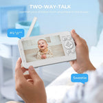 SP960 5-tums babyvakt tvåvägs ljudintercom 720P HD-skärm fullvy RC-hemkamera nattseende