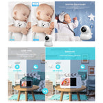 SP960 5-tums babyvakt tvåvägs ljudintercom 720P HD-skärm fullvy RC-hemkamera nattseende