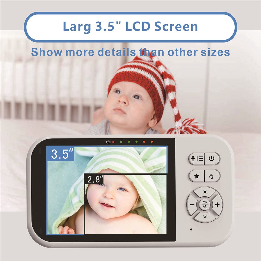 SP316 3.5 Inch Baby Monitor Two-Way Audio Intercom 320P Display Camera Night Vision for Home