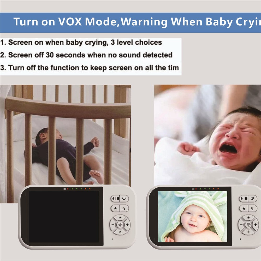 SP316 3.5 Inch Baby Monitor Two-Way Audio Intercom 320P Display Camera Night Vision for Home