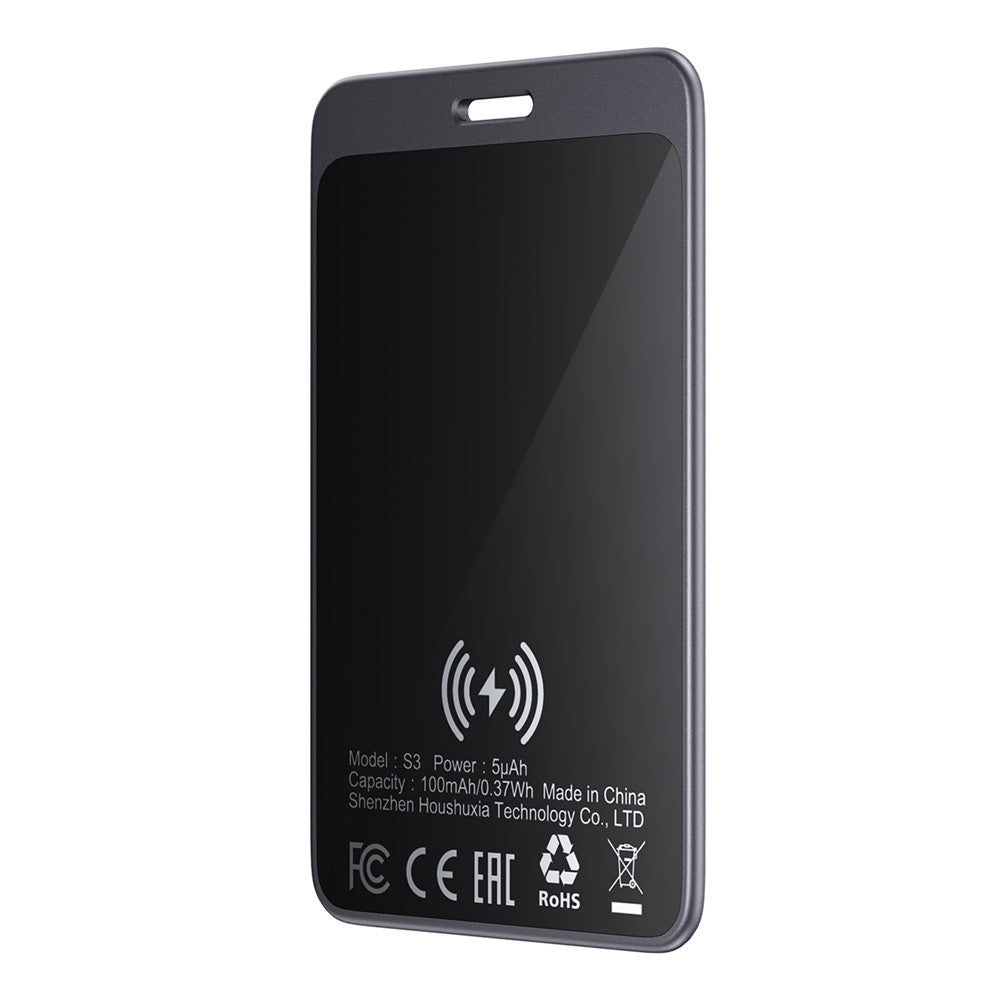 ACEFAST S3 Metal Card Shaped Tag Smart Finder Ultra Thin Bluetooth-compatible Tracker for iOS