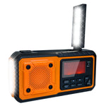 DAB376BT Outdoor Emergency Hand Crank Solar Radio with Power Bank Function DAB  /  FM Radio with Reading Light