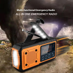 DAB376BT Outdoor Emergency Hand Crank Solar Radio with Power Bank Function DAB  /  FM Radio with Reading Light