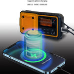 DAB376BT Outdoor Emergency Hand Crank Solar Radio with Power Bank Function DAB  /  FM Radio with Reading Light
