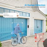 T52 WiFi Trådlös Smart Video Dörrklocka Nattseende HD 1080P Tvåvägs Ljud Rörelsedetektering Dörrklocka