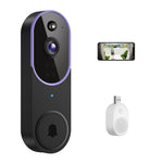 P52 Tvåvägsljud 2.4G WiFi Trådlös Smart Videodörrklocka 1080P HD Nattseende Rörelsedetektering Dörrklocka