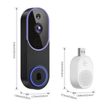 P52 Tvåvägsljud 2.4G WiFi Trådlös Smart Videodörrklocka 1080P HD Nattseende Rörelsedetektering Dörrklocka