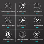 W906 300m Range Wireless Doorbell 60 Ringtones 5 Volume Levels Door Chime Kit, 1 Transmitter + 1 Receiver