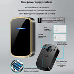 W906 300m Range Wireless Doorbell 60 Ringtones 5 Volume Levels Door Chime Kit, 1 Transmitter + 1 Receiver