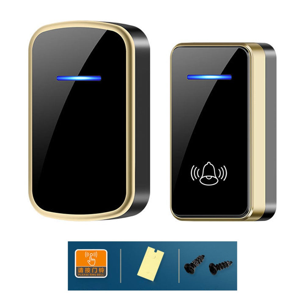 W906 300m Range Wireless Doorbell 60 Ringtones 5 Volume Levels Door Chime Kit, 1 Transmitter + 1 Receiver