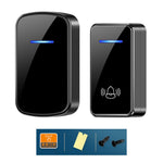 W906 300m Range Wireless Doorbell 60 Ringtones 5 Volume Levels Door Chime Kit, 1 Transmitter + 1 Receiver