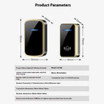 W906 300m Range Wireless Doorbell 60 Ringtones 5 Volume Levels Door Chime Kit, 1 Transmitter + 2 Receivers