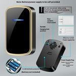 W906 300m Range Wireless Doorbell 60 Ringtones 5 Volume Levels Door Chime Kit, 1 Transmitter + 2 Receivers