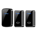 W906 300m Range Wireless Doorbell 60 Ringtones 5 Volume Levels Door Chime Kit, 1 Transmitter + 2 Receivers