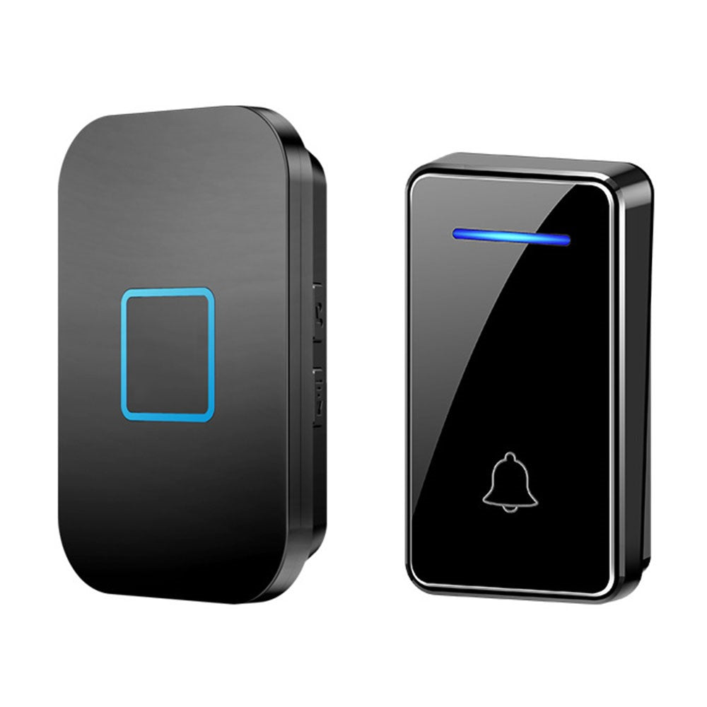 FA88 150m Range 5 Volume Levels Self Powered Wireless Doorbell 60 Melodies Door Chime, 1 Transmitter + 1 Receiver
