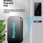 FA88 150m Range 5 Volume Levels Self Powered Wireless Doorbell 60 Melodies Door Chime, 2 Transmitters + 1 Receiver