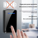 FA8 Self Powered Home Wireless Doorbell 60 Ringtones 5 Volume Levels Door Chime Kit, 1 Transmitter + 1 Receiver