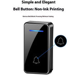 FA8 Self Powered Home Wireless Doorbell 60 Ringtones 5 Volume Levels Door Chime Kit, 1 Transmitter + 1 Receiver