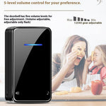 FA8 Self Powered Home Wireless Doorbell 60 Ringtones 5 Volume Levels Door Chime Kit, 1 Transmitter + 2 Receivers