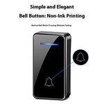 FA8 Self Powered Home Wireless Doorbell 60 Ringtones 5 Volume Levels Door Chime Kit, 1 Transmitter + 2 Receivers