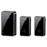 FA8 Self Powered Home Wireless Doorbell 60 Ringtones 5 Volume Levels Door Chime Kit, 2 Transmitters + 1 Receiver
