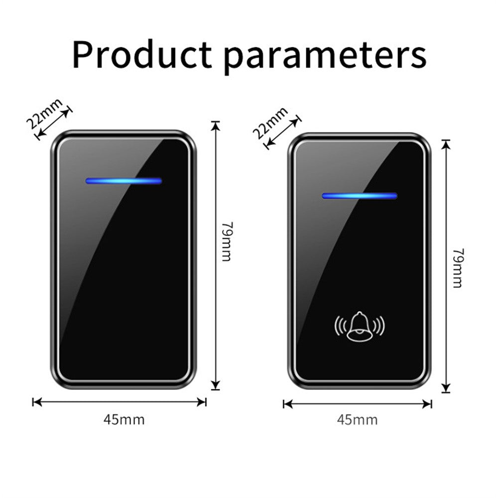 A80 Wireless USB Doorbell for Home 150m Range 60 Melodies 5 Volume Levels Door Chime, 1 Transmitter + 1 Receiver