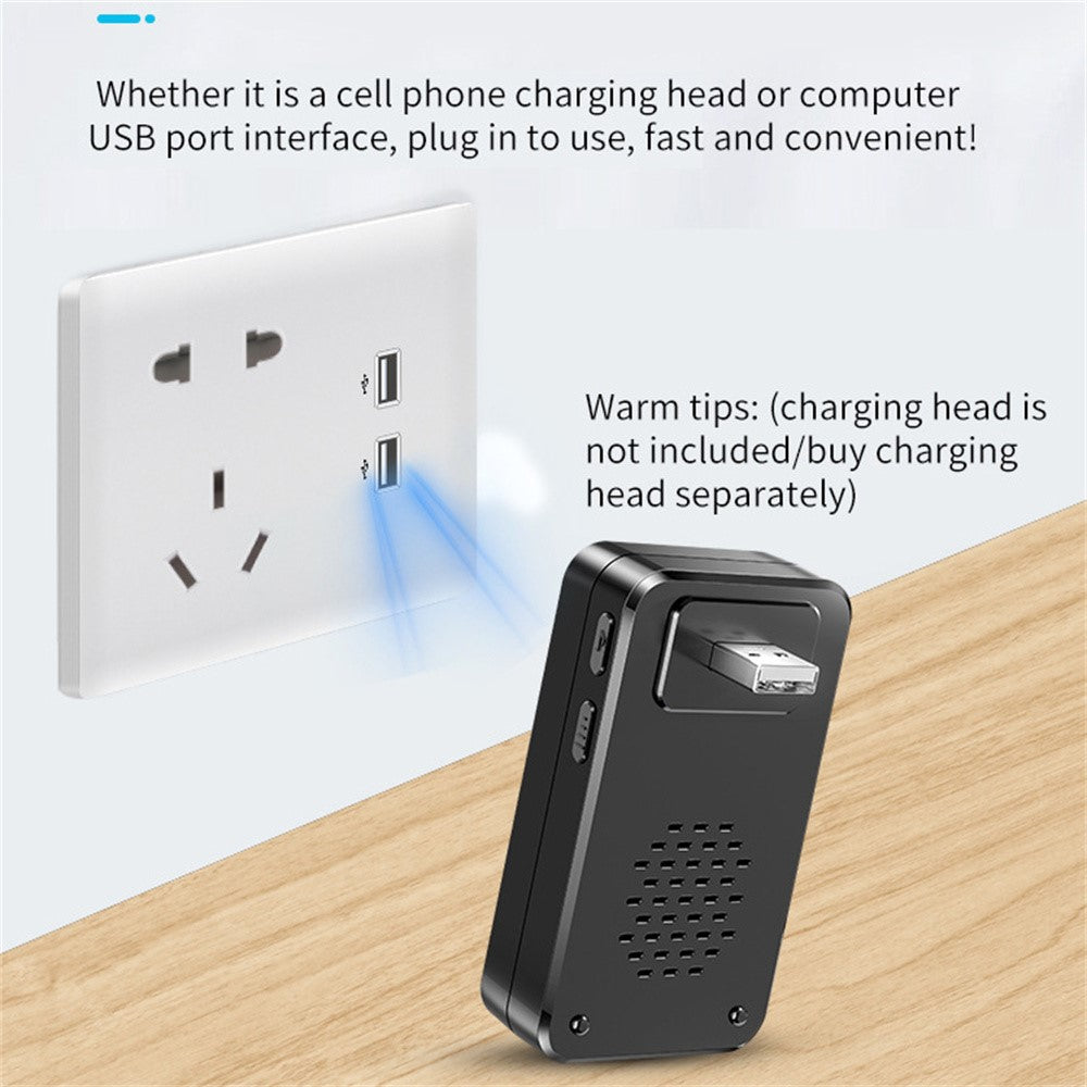 A80 Wireless USB Doorbell for Home 150m Range 60 Melodies 5 Volume Levels Door Chime, 1 Transmitter + 1 Receiver