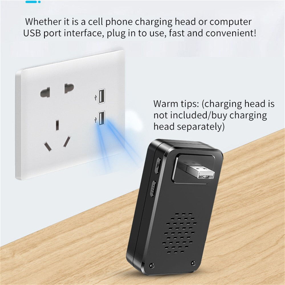 A80 Wireless USB Doorbell for Home 150m Range 60 Melodies 5 Volume Levels Door Chime, 2 Transmitters + 1 Receiver