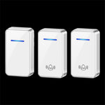 A80 Wireless USB Doorbell for Home 150m Range 60 Melodies 5 Volume Levels Door Chime, 2 Transmitters + 1 Receiver