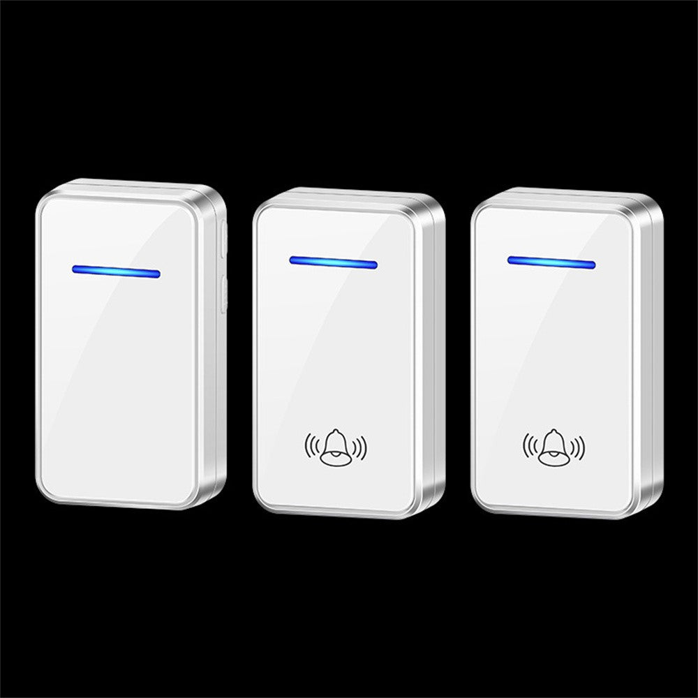 A80 Wireless USB Doorbell for Home 150m Range 60 Melodies 5 Volume Levels Door Chime, 2 Transmitters + 1 Receiver