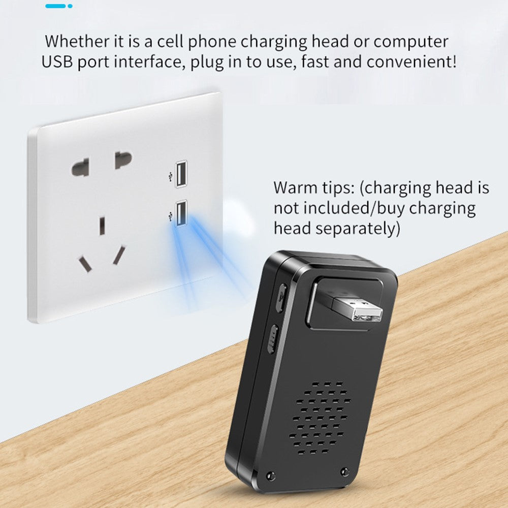 A80 Wireless USB Doorbell for Home 150m Range 60 Melodies 5 Volume Levels Door Chime, 1 Transmitter + 2 Receivers