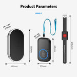 A18 For Elderly SOS Emergency Call Button 60 Melodies Adjustable Volume 300m Wireless Alarm System, 1 Watch Button + 1 EU Plug Receiver