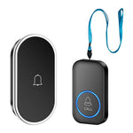 A18 For Elderly SOS Emergency Call Button 60 Melodies Adjustable Volume 300m Wireless Alarm System, 1 Lanyard Button + 1 EU Plug Receiver
