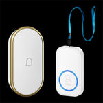 A18 For Elderly SOS Emergency Call Button 60 Melodies Adjustable Volume 300m Wireless Alarm System, 1 Lanyard Button + 1 EU Plug Receiver