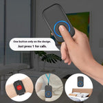 A18 For Elderly SOS Emergency Call Button 60 Melodies Adjustable Volume 300m Wireless Alarm System, 2 Lanyard Buttons + 1 EU Plug Receiver