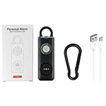 AF-2004 Personal Alarm Keychain Self Defense Device Rechargeable Electronic Safety Alarm for Students