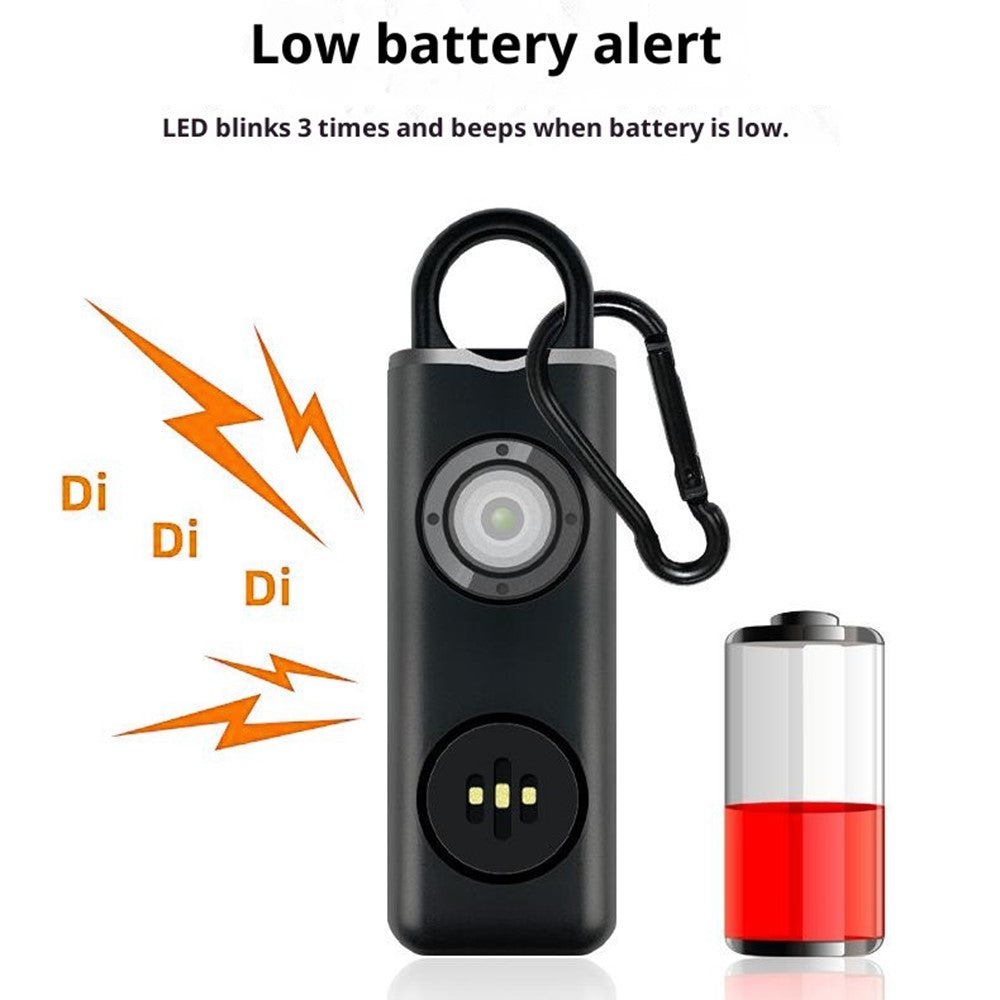 AF-2004 Personal Alarm Keychain Self Defense Device Rechargeable Electronic Safety Alarm for Students