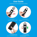 AF-2004 Personal Alarm Keychain Self Defense Device Rechargeable Electronic Safety Alarm for Students