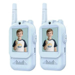 JK200 1 Pair 2.0 Inch Screen Interactive Video Walkie Talkie Set for Children 150-500m Range Communication