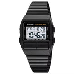 SKMEI 2475 Square Digital Watch for Students Chronograph Electronic Wristwatch with EL Backlight