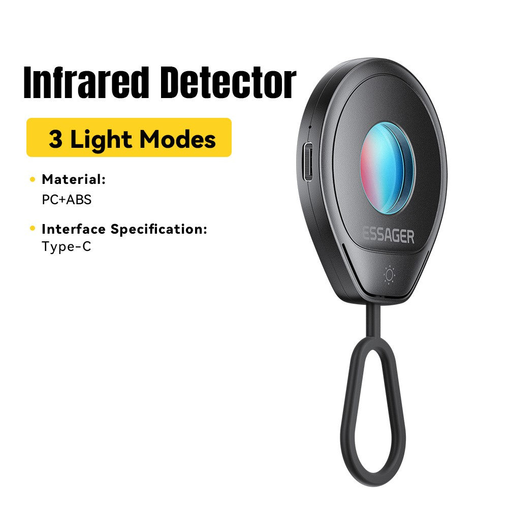 ESSAGER Infrared Detector Anti Spy Camera Finder Type-C Rechargeable Mini Portable Security Device