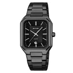 SKMEI 9373 Stainless Steel Strap Quartz Watch with Calendar Function Business Men Analog Display Wristwatch