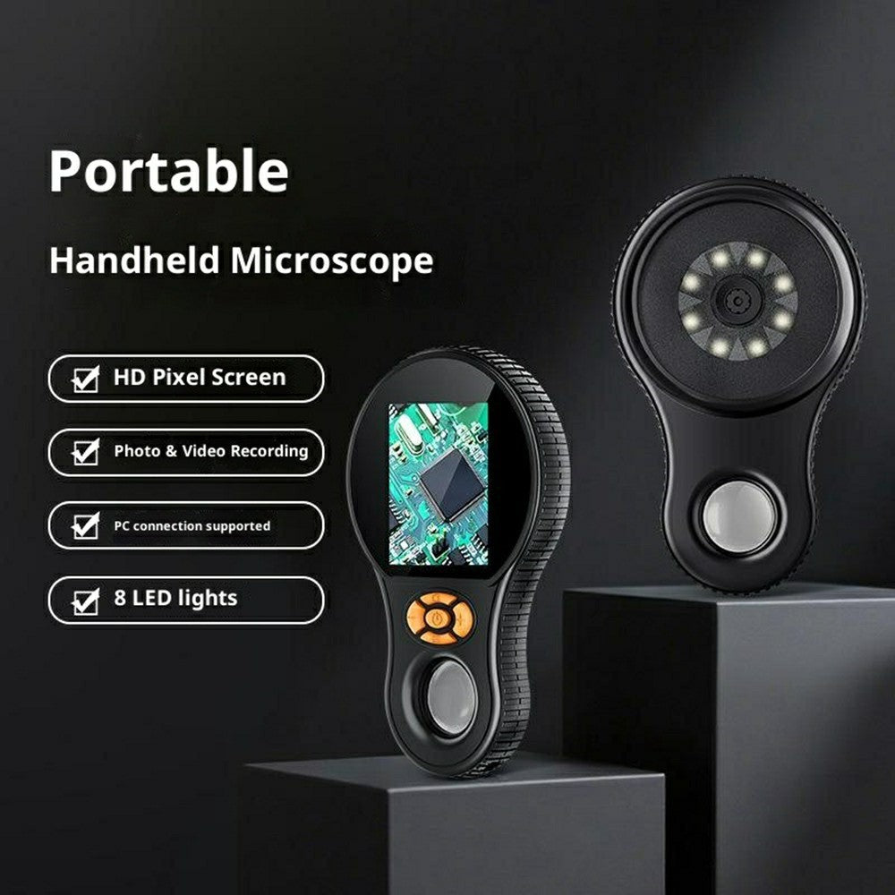 378 Digital Microscope 500X Electronic Magnifier 2MP Handheld Portable Ultra HD Camera with LED Light