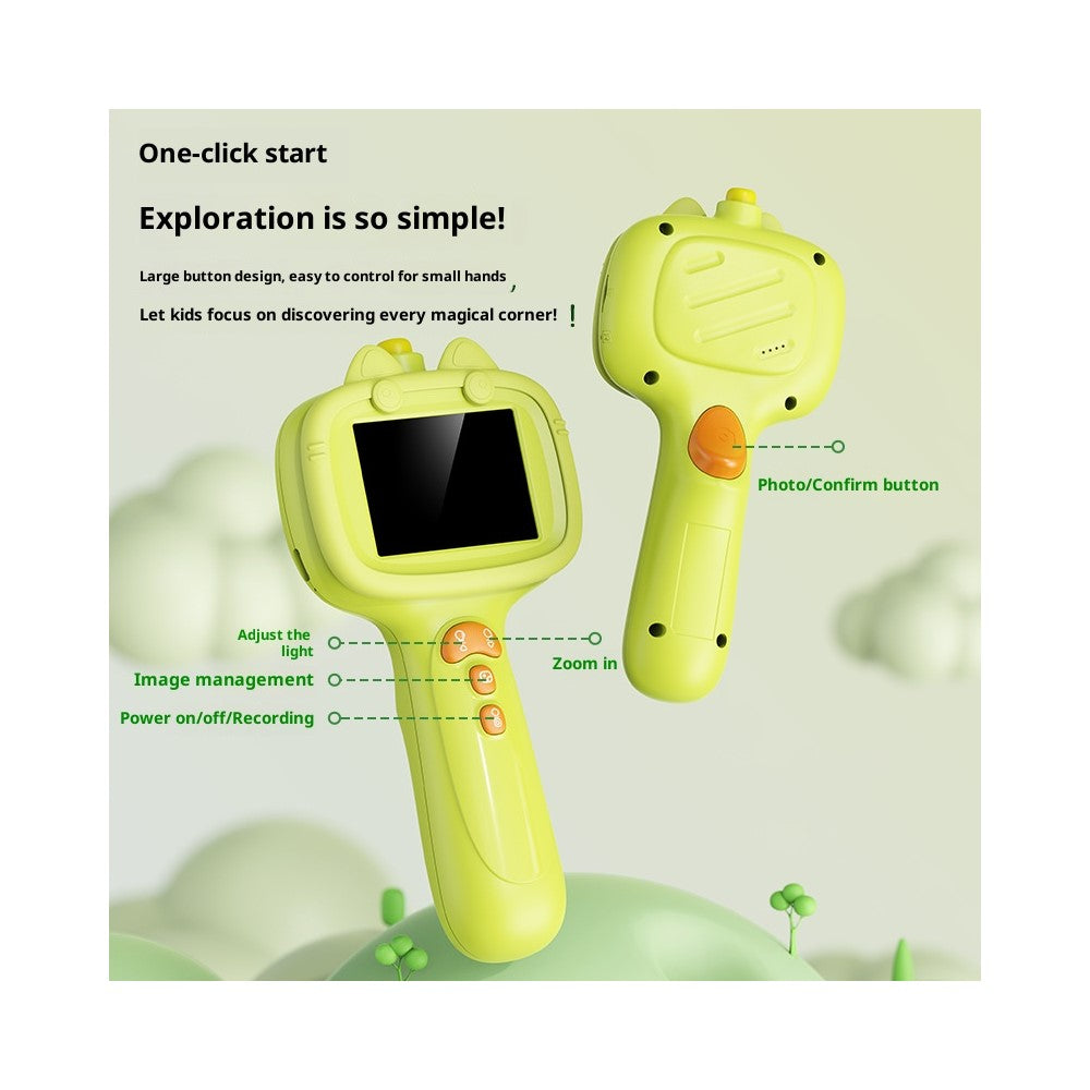 G21 2.4 Inch IPS Screen Kids Endoscope with LED Light 2MP Science Borescope Camera Children Gift