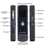 N36 8GB Digital Voice Recorder with A-B Repeat One-Click Recording Pen HD Noise Reduction