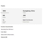 M6 Digital Voice Recorder High Definition Audio Recorder Portable Noise Reduction Sound Recorder
